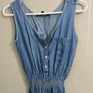 Walter Baker Sleeveless Denim Jumpsuit S